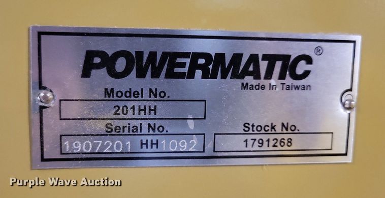 image for item LC9794 Powermatic 201HH wood planer