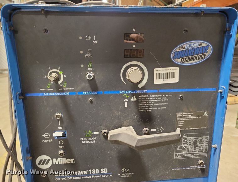 image for item LC9797 Miller Syncrowave 180SD welder