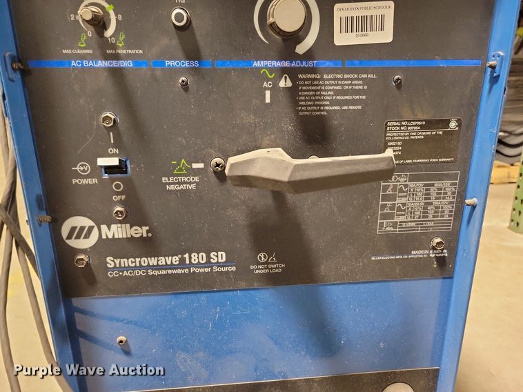 image for item LC9797 Miller Syncrowave 180SD welder