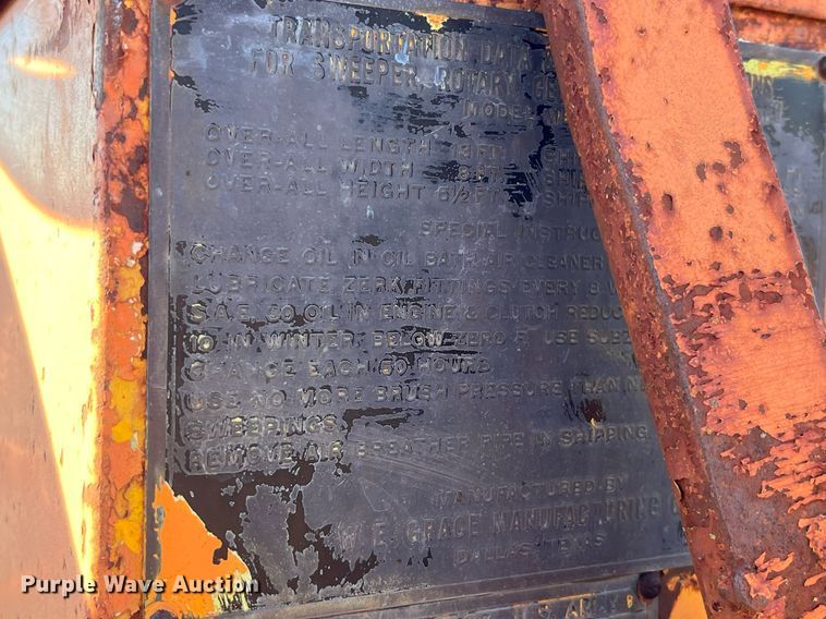 image for item LD9936 W.E. Grace MB 105 E broom