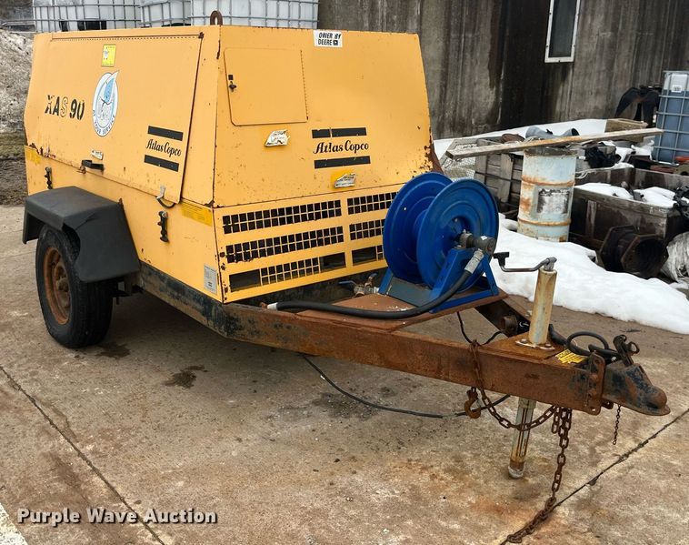 image for item LD9938 1993 Atlas Copco XAS90JD air compressor