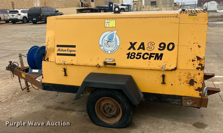 image for item LD9938 1993 Atlas Copco XAS90JD air compressor