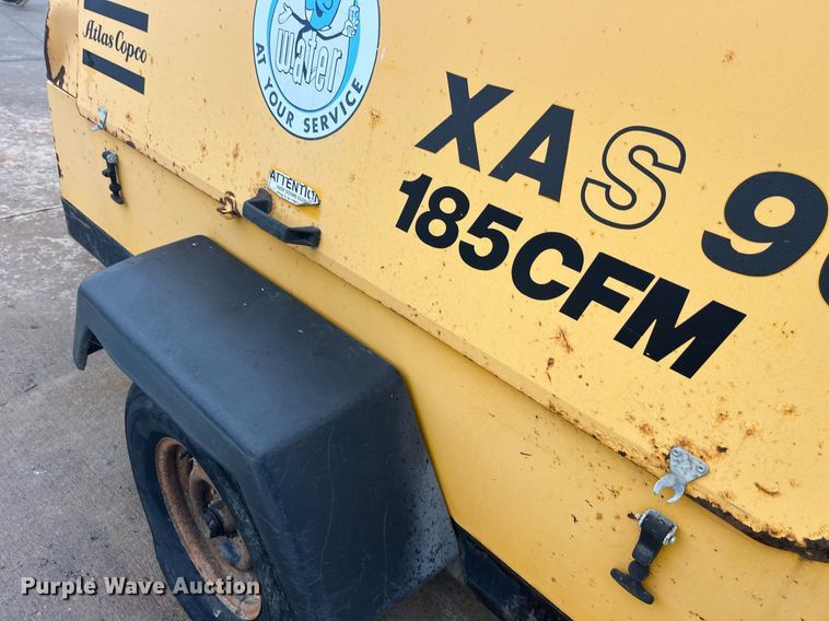 image for item LD9938 1993 Atlas Copco XAS90JD air compressor