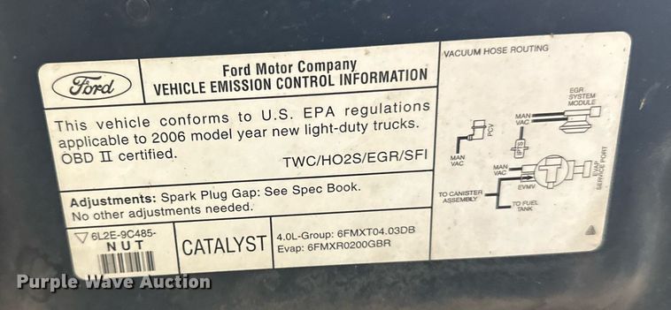 image for item LO9466 2006 Ford  Explorer SUV