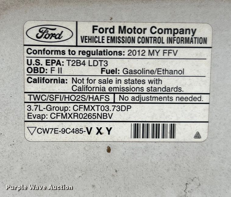 image for item MI9008 2012 Ford F150 SuperCab pickup truck