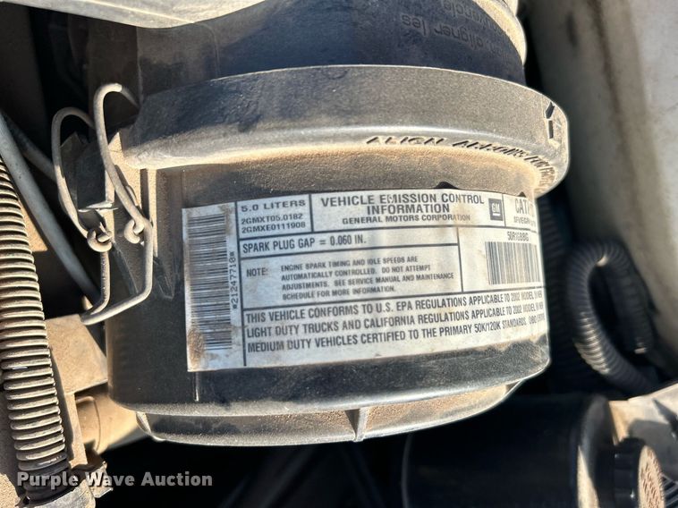 image for item NB9307 2002 Chevrolet Express 1500 van