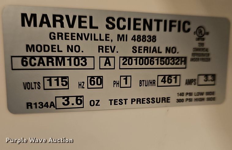image for item NE9409 2010 Marvel Scientific medical fridge and freezer