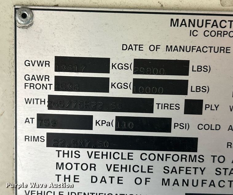 image for item NE9701 2008 IC CE200 school bus