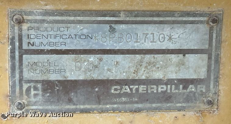 image for item NE9702 1987 Caterpillar D4H Series II dozer