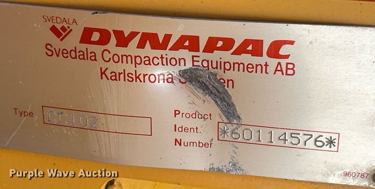 image for item NE9714 1999 Dynapac CC102 10 Series double drum vibratory roller