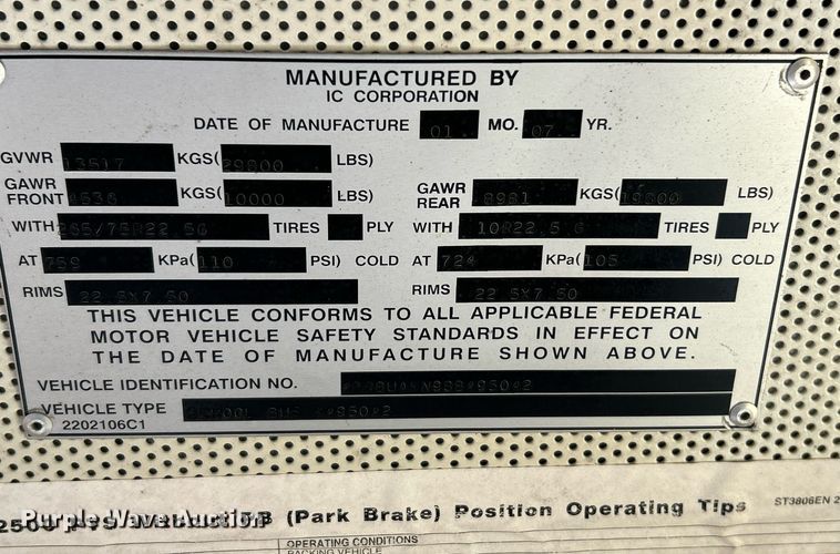 image for item NE9723 2008 IC CE200 school bus