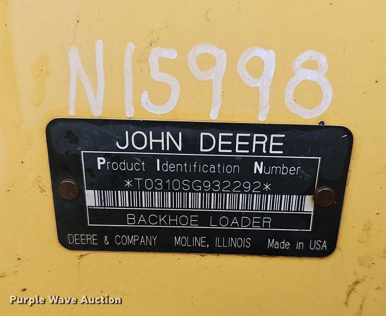 image for item NP9349 2004 John Deere 310SG backhoe