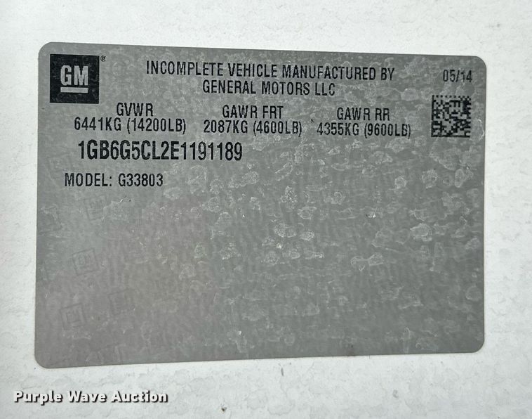 image for item NS9177 2014 Chevrolet  4500 ambulance