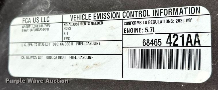 image for item NS9188 2020 Dodge  Durango SUV