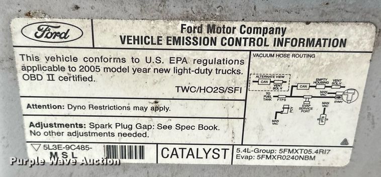 image for item NS9200 2005 Ford F150 SuperCab pickup truck