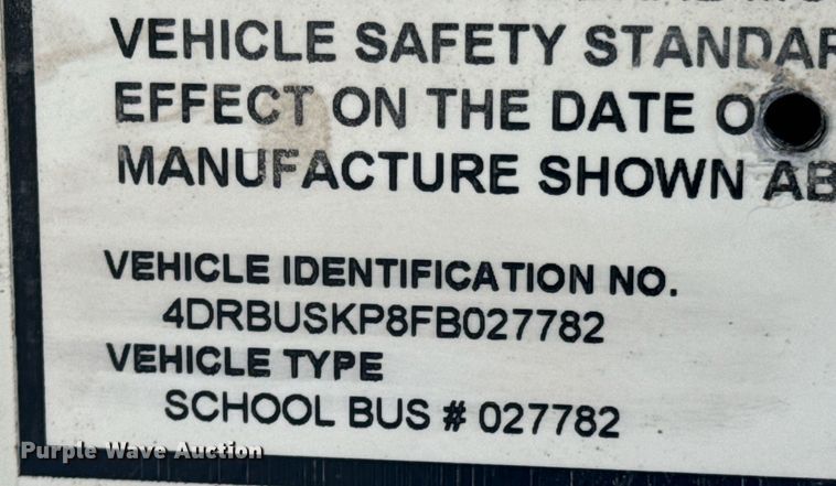 image for item OD9940 2015 IC CE school bus