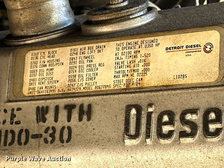 image for item OK9171 1991 Kovatch Corp P22 fire truck