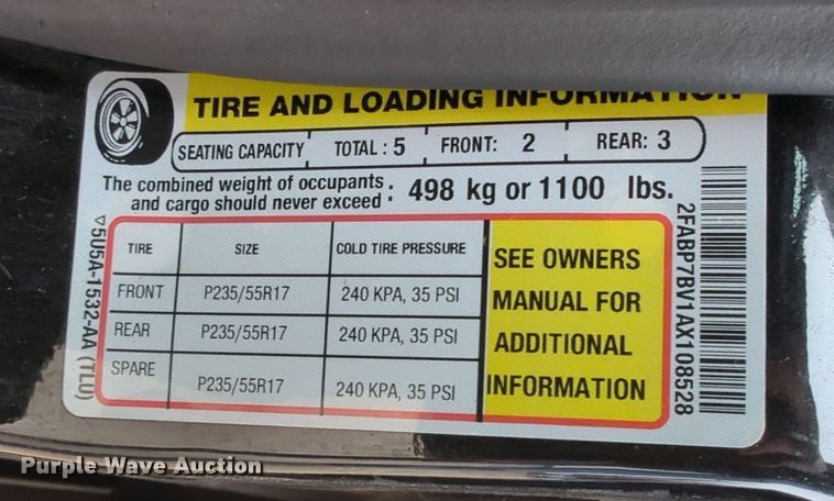 image for item OL9230 2010 Ford Crown Victoria Police Interceptor 