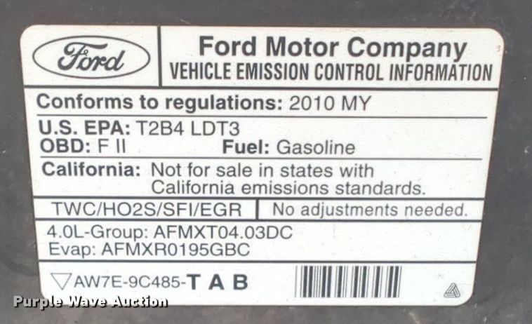 image for item OL9232 2010 Ford  Explorer SUV