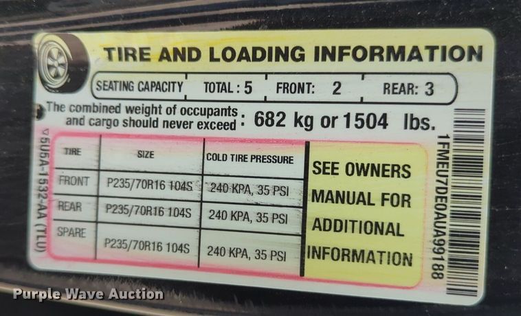 image for item OL9232 2010 Ford  Explorer SUV