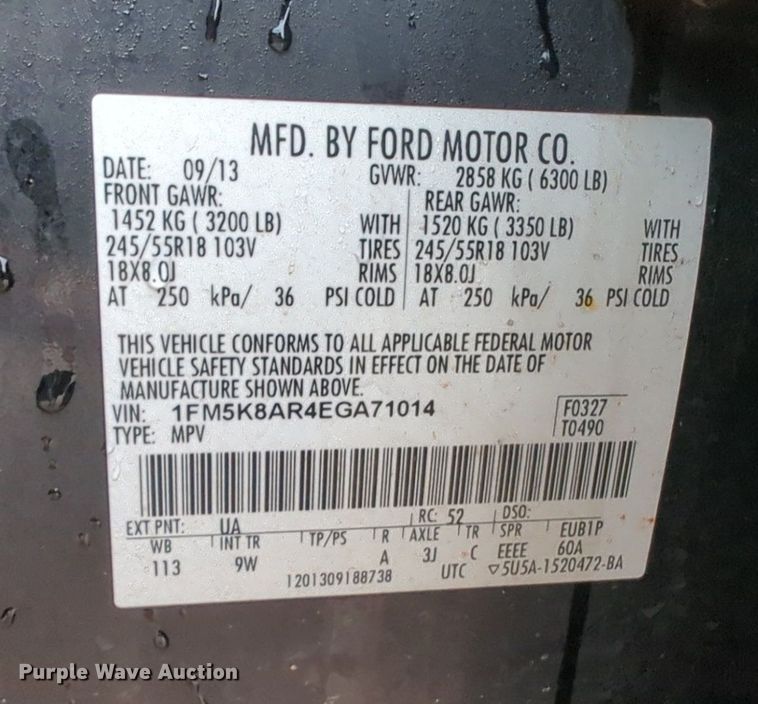 image for item OL9233 2014 Ford  Explorer Police Interceptor SUV