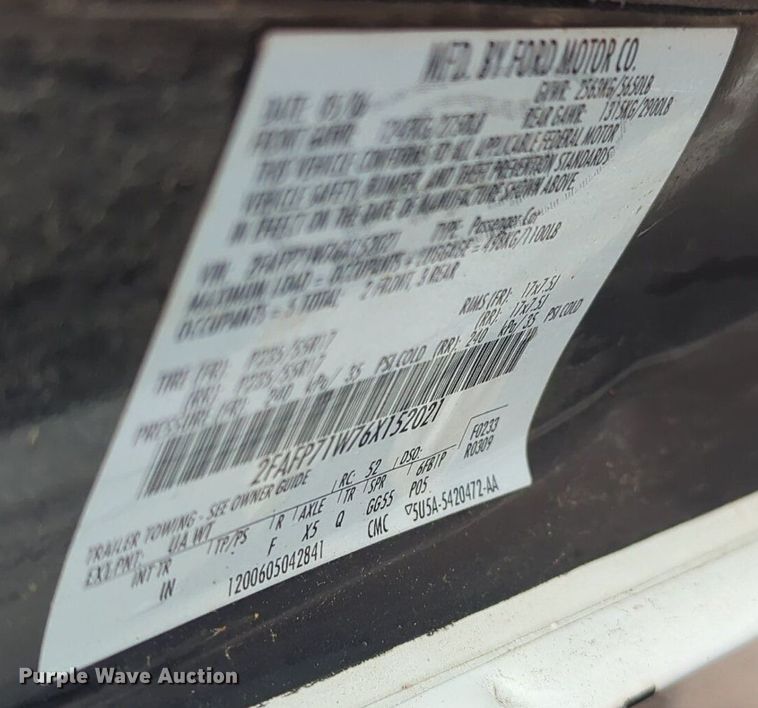 image for item OL9238 2006 Ford  Crown Victoria Police Interceptor 