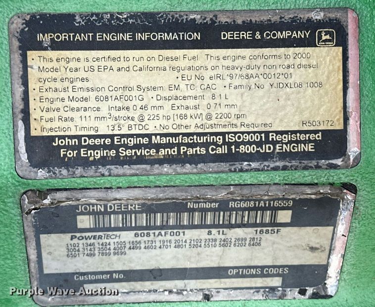 image for item EK9944 Irrigation pump engine