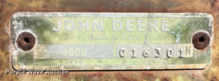 image for item KV9921 John Deere 8300 grain drill