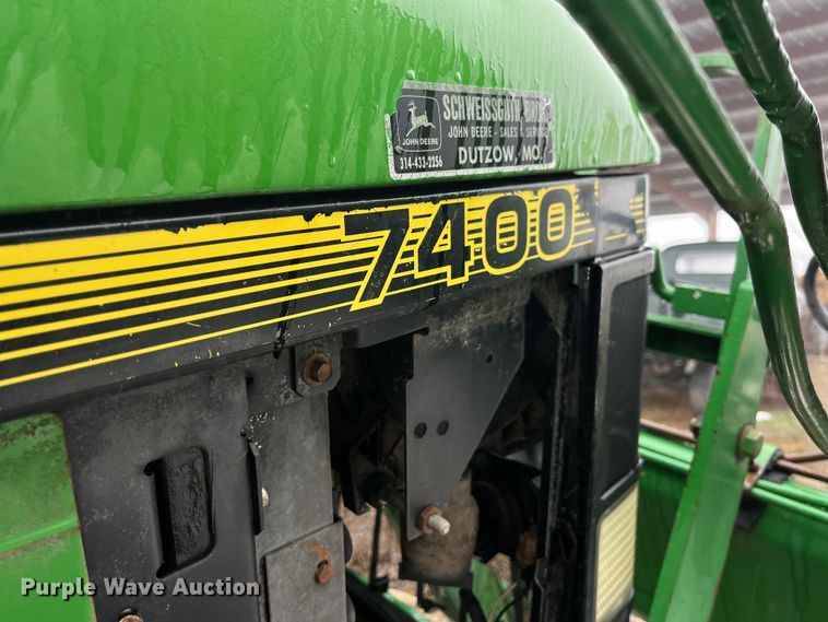 image for item LD9300 1994 John Deere 7400 MFWD tractor