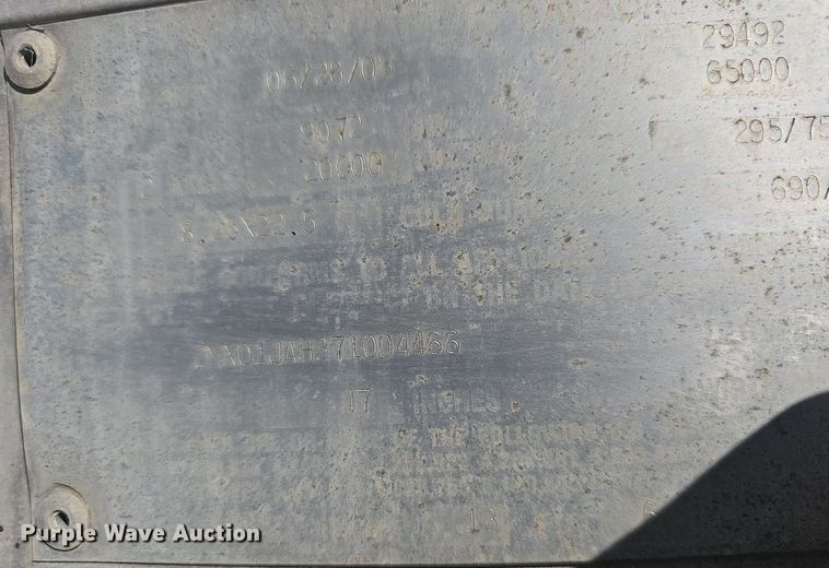 image for item NP9358 2007 Mond Industries dry van trailer