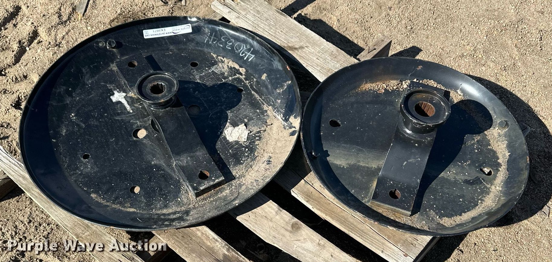 (2) rotary mower blade pans in Kinsley, KS Item EK9971 for sale