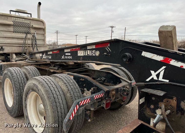 image for item EI0610 2015 XL Specialized XL 110 HDG lowboy equipment trailer