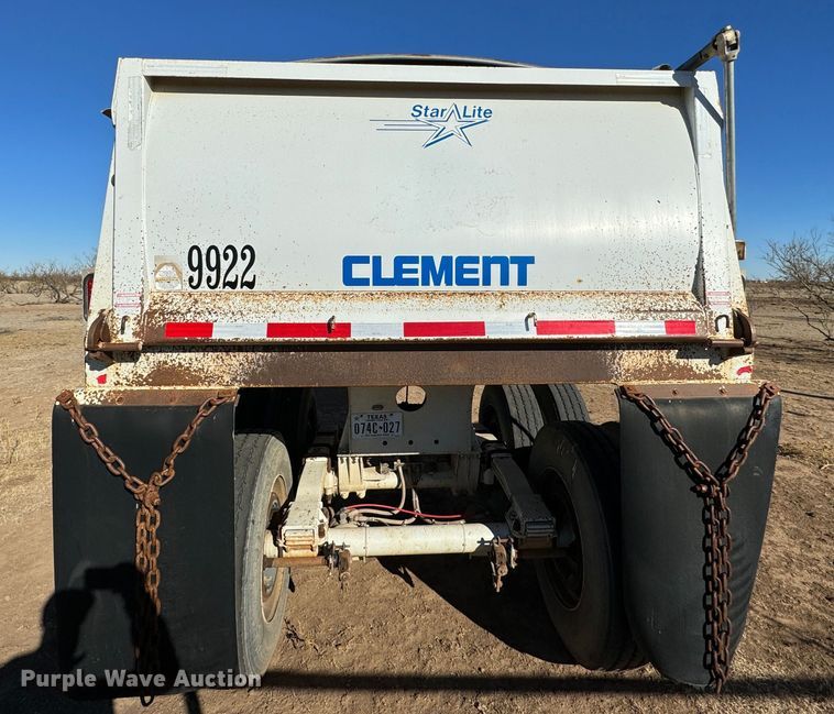 image for item GQ9226 2016 Clement Starlite end dump trailer