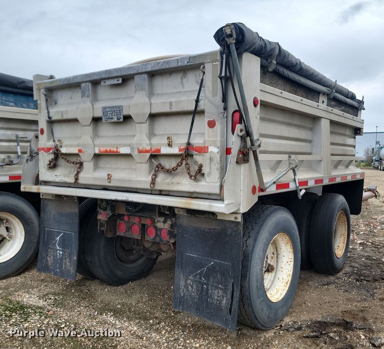 image for item KU9091 1979 Shop built end dump pup trailer