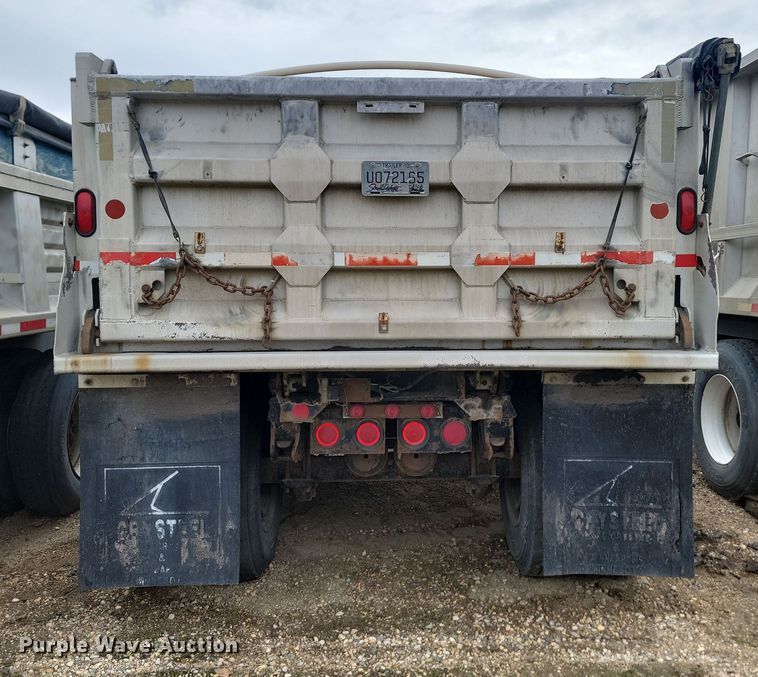 image for item KU9091 1979 Shop built end dump pup trailer