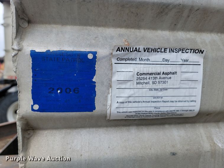 image for item KU9091 1979 Shop built end dump pup trailer