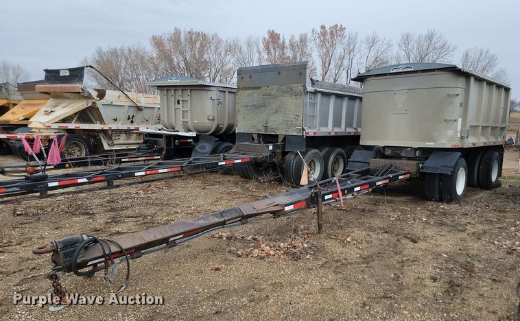 image for item KU9092 2003 Shop built end dump pup trailer