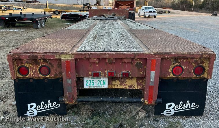image for item LK9773 1978 Belshe T-10 drop deck trailer