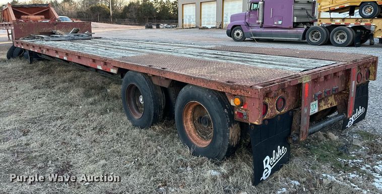 image for item LK9773 1978 Belshe T-10 drop deck trailer