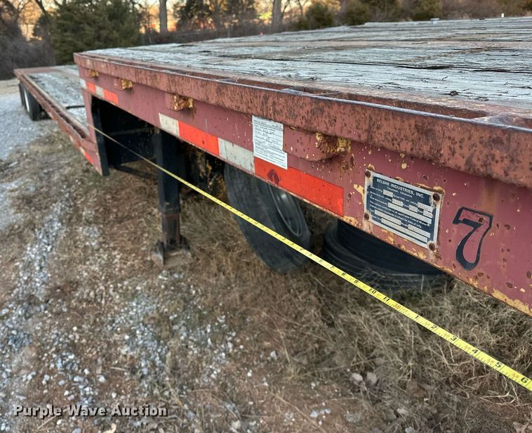 image for item LK9773 1978 Belshe T-10 drop deck trailer