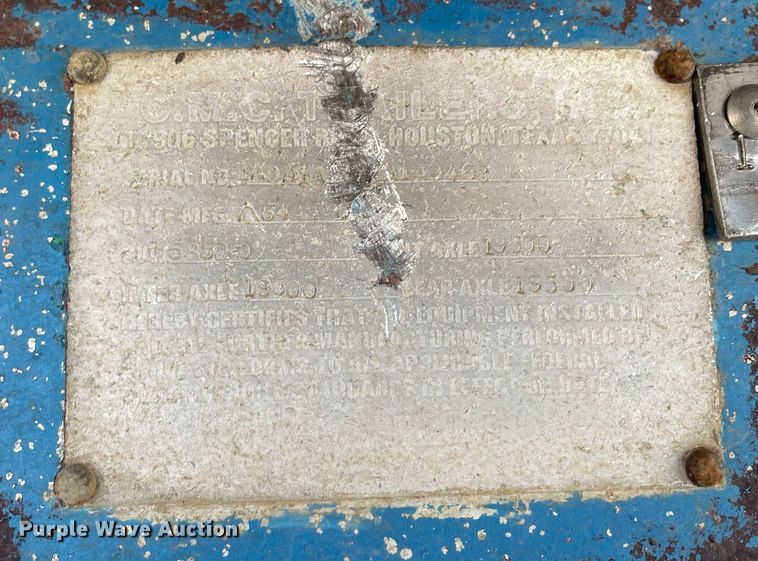 image for item NA9742 1984 CMC  end dump trailer