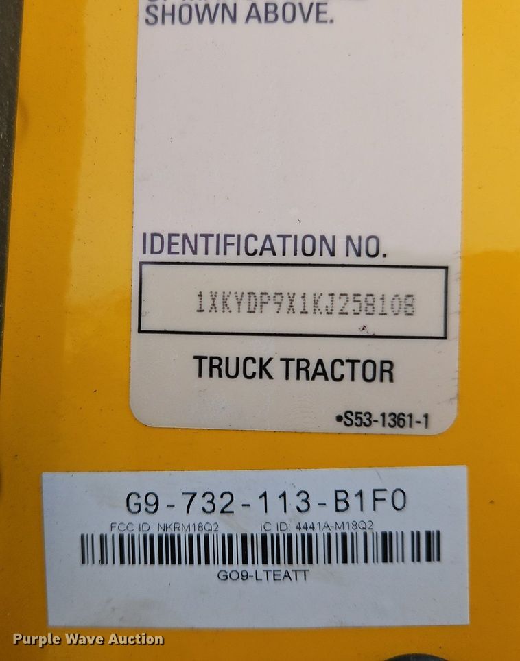 image for item NZ9138 2019 Kenworth T680 semi truck