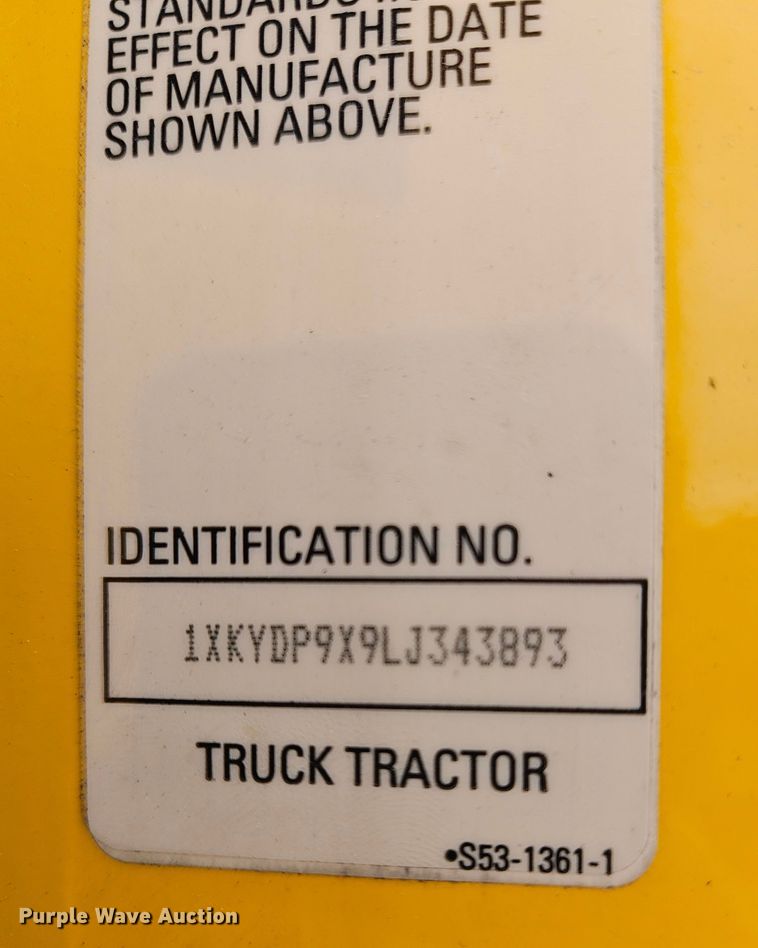 image for item NZ9139 2020 Kenworth T680 semi truck