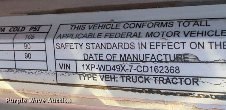 image for item OD9184 2012 Peterbilt 388 semi truck