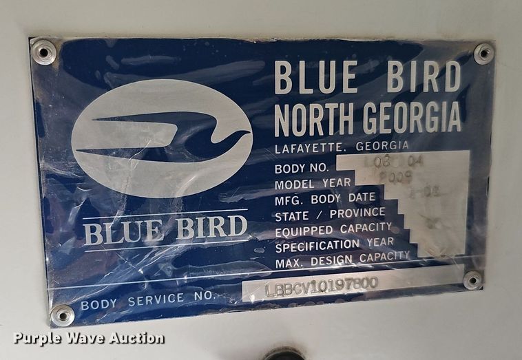 image for item DK0507 2009 Blue Bird  Vision school bus