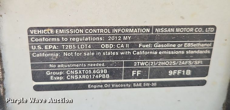 image for item DK0520 2012 Nissan  Titan Crew Cab pickup truck