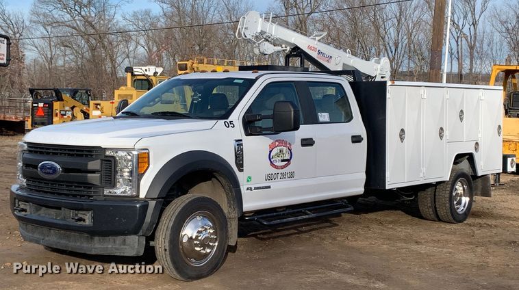 image for item DM7734 2018 Ford  F450 Super Duty XL Crew Cab utility / service truck