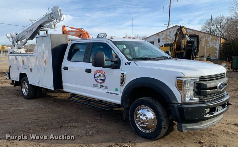 image for item DM7734 2018 Ford  F450 Super Duty XL Crew Cab utility / service truck