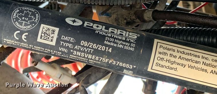 image for item DM7735 2015 Polaris RZR 900 utility vehicle