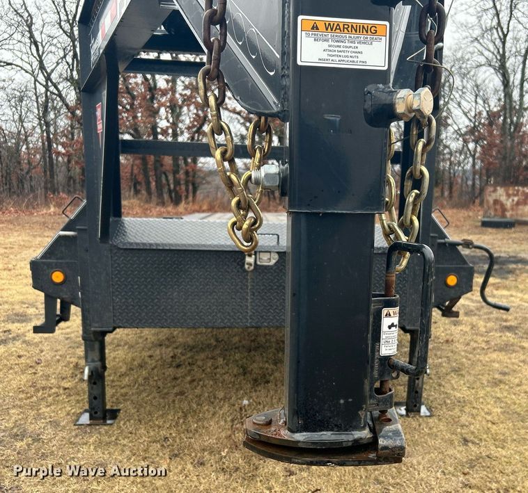 image for item DN0672 2021 PJ Trailers Gooseneck LS322 equipment trailer